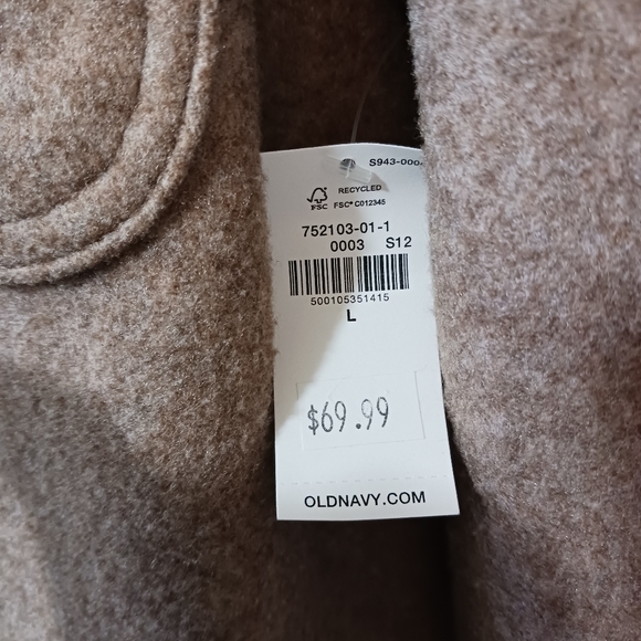 NWT Old Navy Brown Tan Heather Shacket Womens Large - Picture 4 of 8